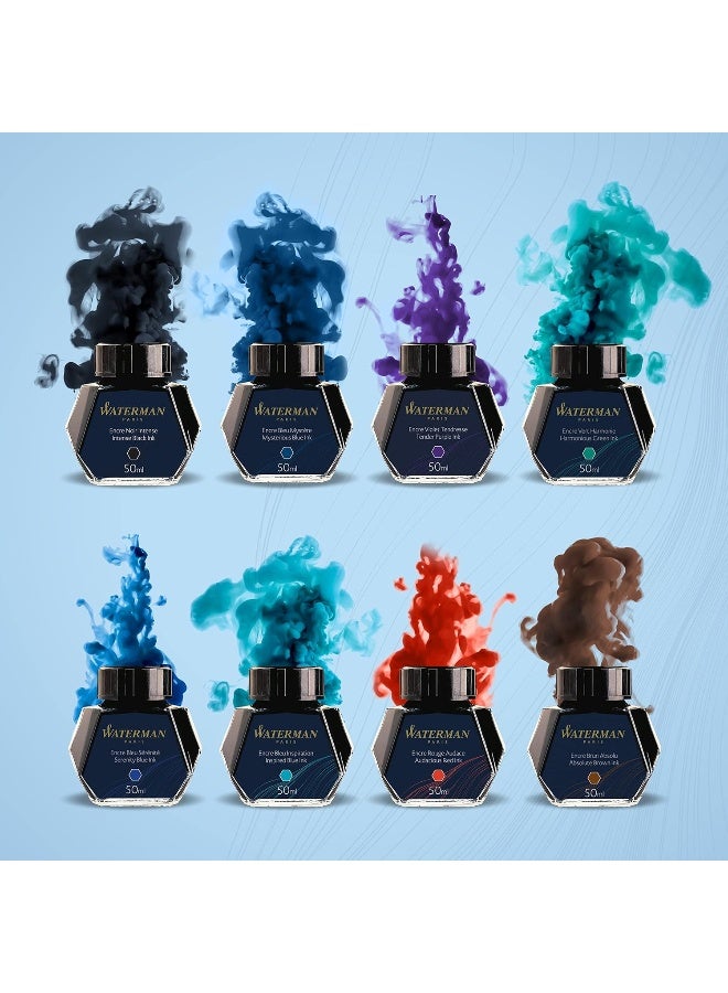 Waterman Bottled Ink Refill - Mysterious Blue (50ml) - Image 5